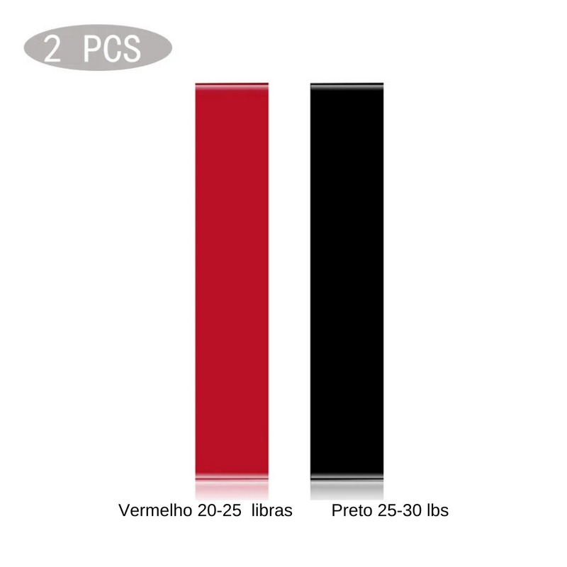 Elásticos - MiniBands Vermelho/Preto - FHPersonalShop