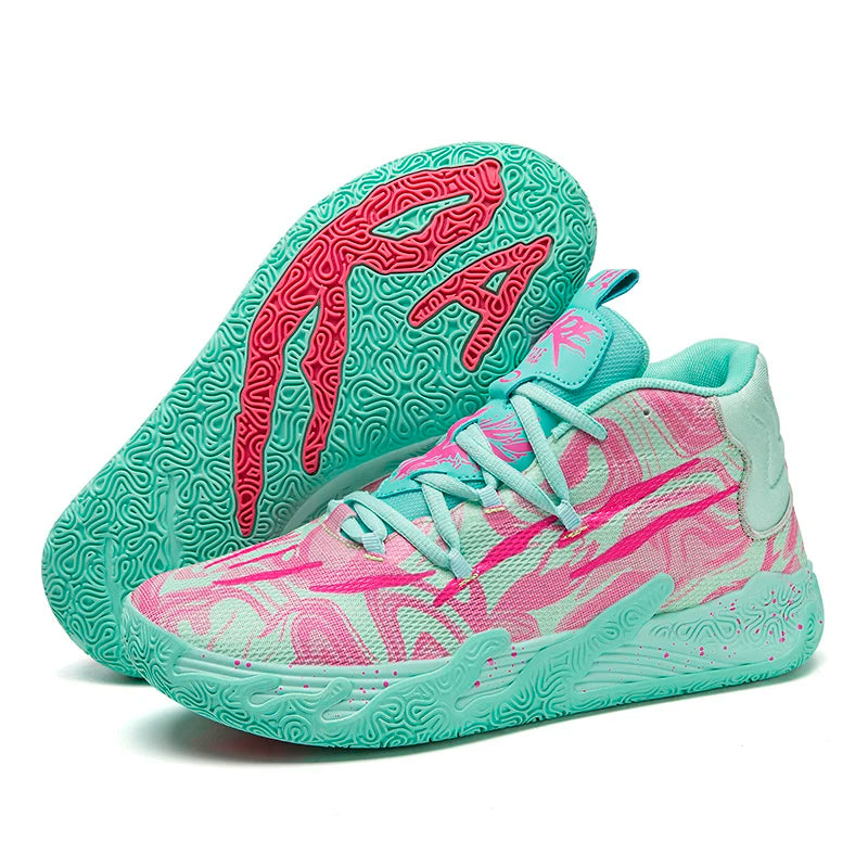 Tênis de Basquete Rosa/Verde - FHPersonalShop