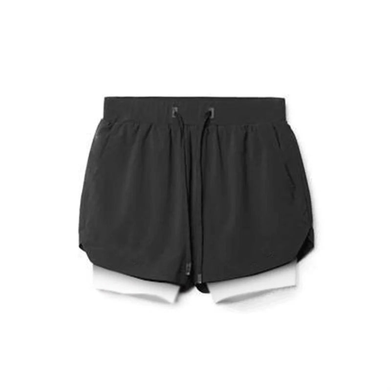 Shorts Academia Masculino Preto e Branco - FHPersonalShop