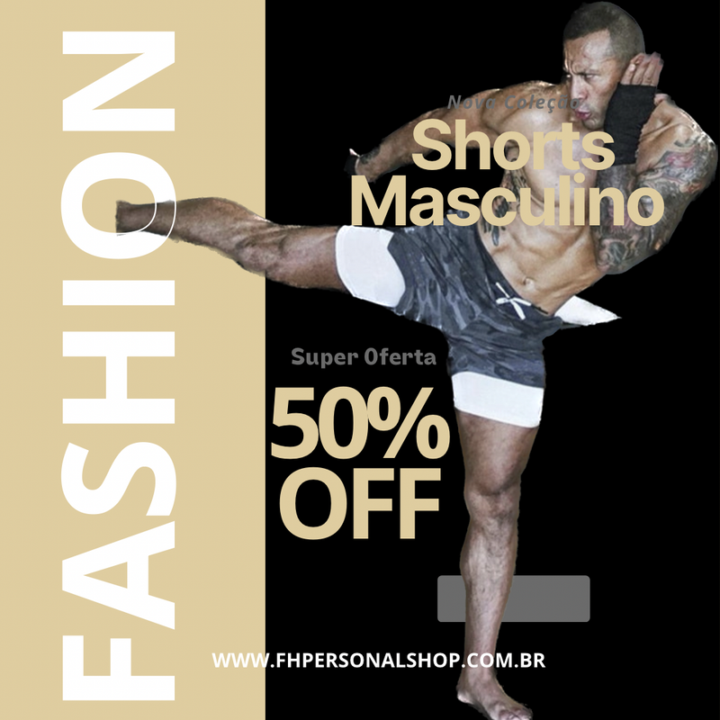 Shorts Masculino Cinza - FHPersonalShop